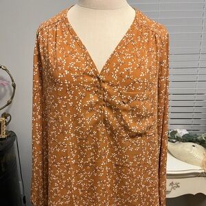 Pleione Mustard Floral Top